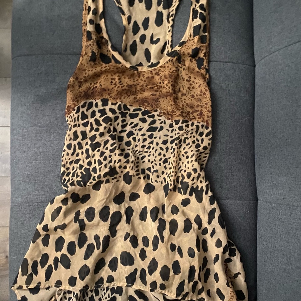 Y2K Racerback Leopard Print